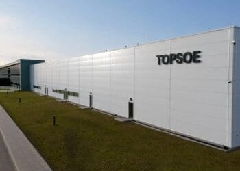 Topsoe opens Europe's first industrial-scale green hydrogen electrolyzer factory in Herning, Denmark 10 Credits: Topsoe
