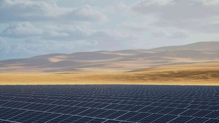 millions of solar panels in the desert