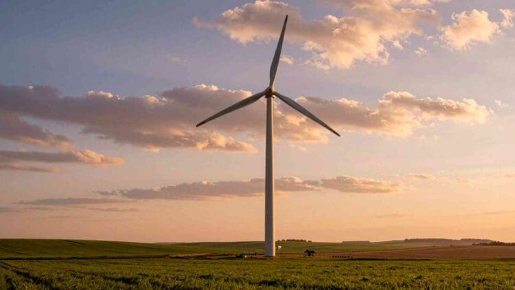 A wind turbine near Morris, Minnesota is quietly turning air and water into fertilizer that could save farmers millions a year 1 wind turbine air and water fertilizer