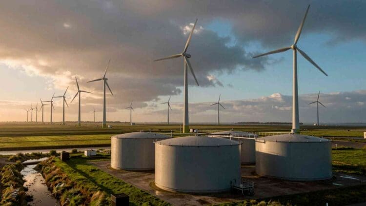 battery that store excess wind power