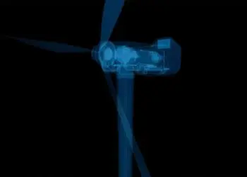 interior image of wind turbine forecast model