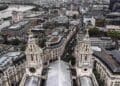 rooftops in London with one color