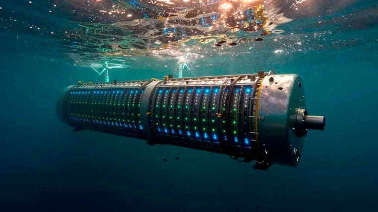 underwater wind-powered data center