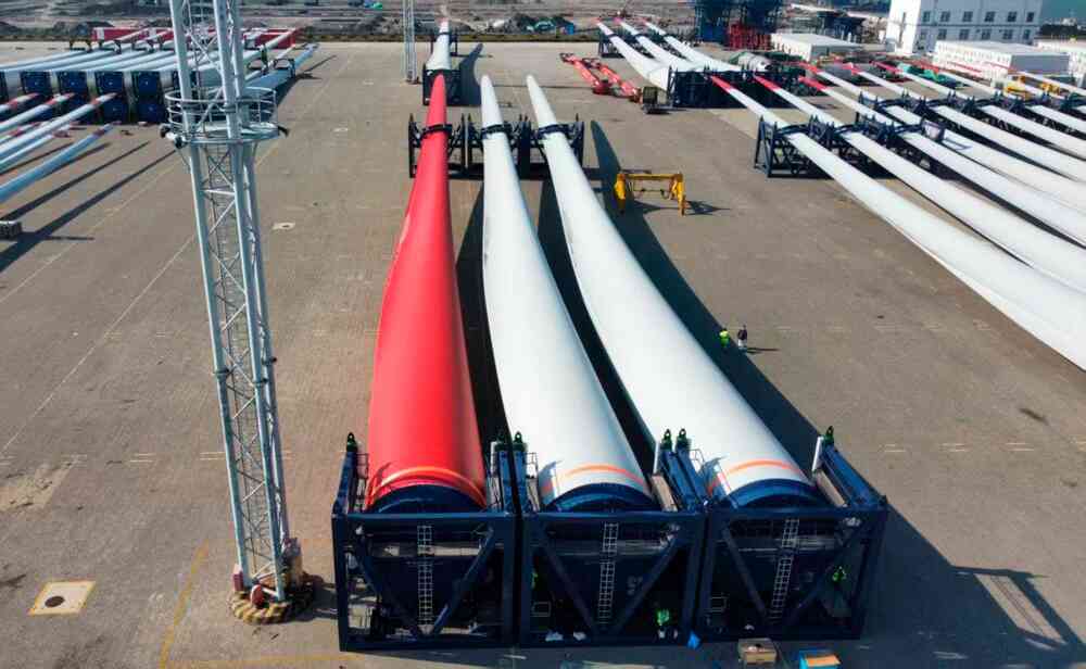34. Energies Media Internal Image These seven wind turbines will have a red blade to solve a problem that has plagued the wind power industry for more than 40 years