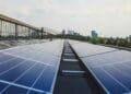 community solar panel facility