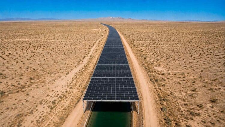 California spent $20 million covering canals with solar panels and got back far more than electricity 1 water canal covered with solar panels