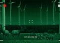deer and wild boars at wind farm