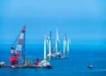 installation of large wind farm