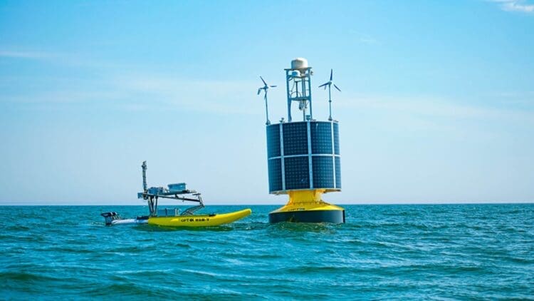 Wave-powered buoys are now running silent surveillance missions in the Pacific with no crew, no cables, and no end date 1 wave-powered buoy