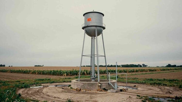 Princeton, Iowa's $800,000 backup well produces water with nitrate levels above federal safety limits 1 Water tower