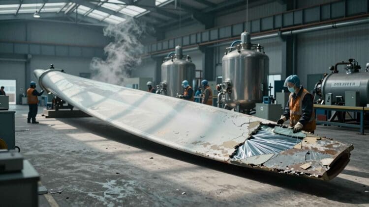 WSU researchers develop chemical-free recycling process for wind turbine blades that yields stronger plastics 1 AI-made