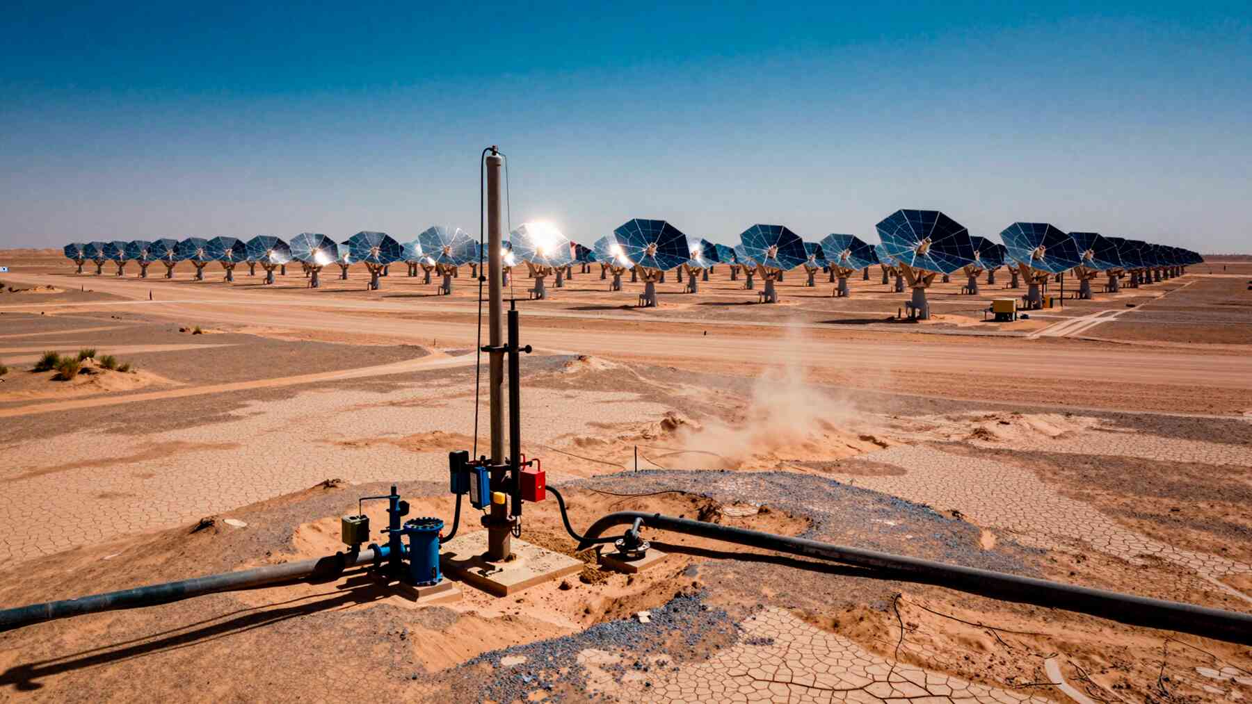 Freezing winter nights in a Chinese desert are quietly being turned into summer power for a solar plant that cannot afford to overheat 1 13. GESTION Freezing winter nights in a Chinese desert are quietly being turned into summer power for a solar plant that cannot afford to overheat