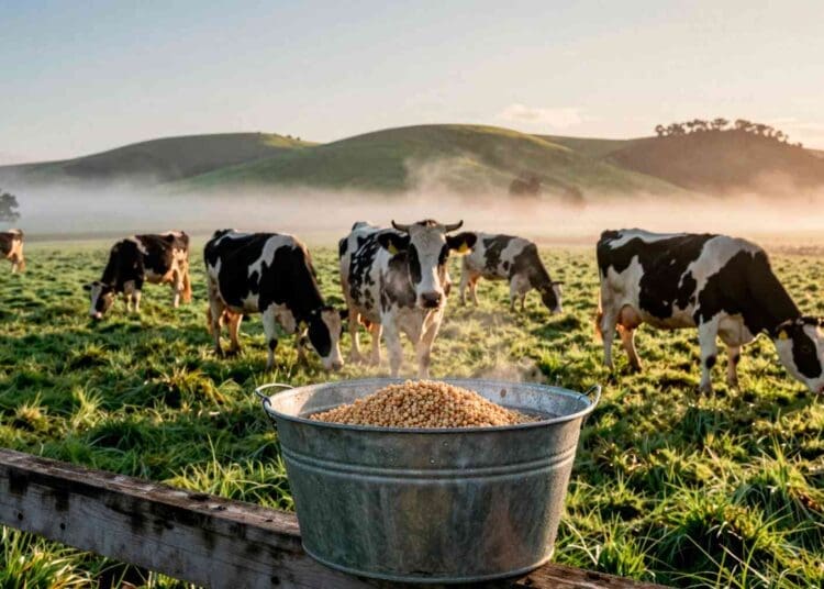 Every morning, you pour a glass of milk — and a quiet swap in a cow's feed bucket may already be shrinking its hidden methane cost 1 Cows, methane