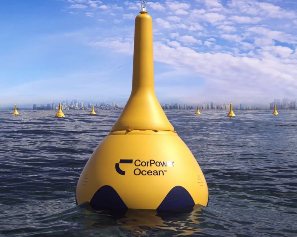 Portugal is testing a buoy that disappears beneath the waves during storms and resurfaces when the sea can power a city the size of Miami 3 CorPower Ocean Wave Farm