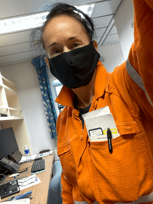 Masks as workwear.