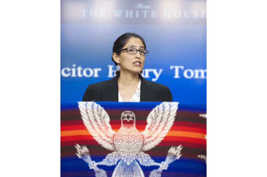 Former Deputy Solicitor of Indian Affairs for the Department of the Interior (DOI) Hilary Tompkins. Photo courtesy of Dept. of Justice – Justice.gov.