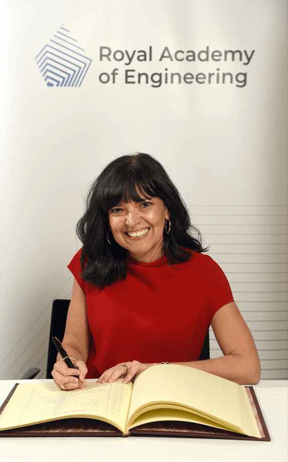 Aleida Rios becomes the first Latina International Fellow of the Royal Academy of Engineering (2021). Photo courtesy of the Royal Academy of Engineering.