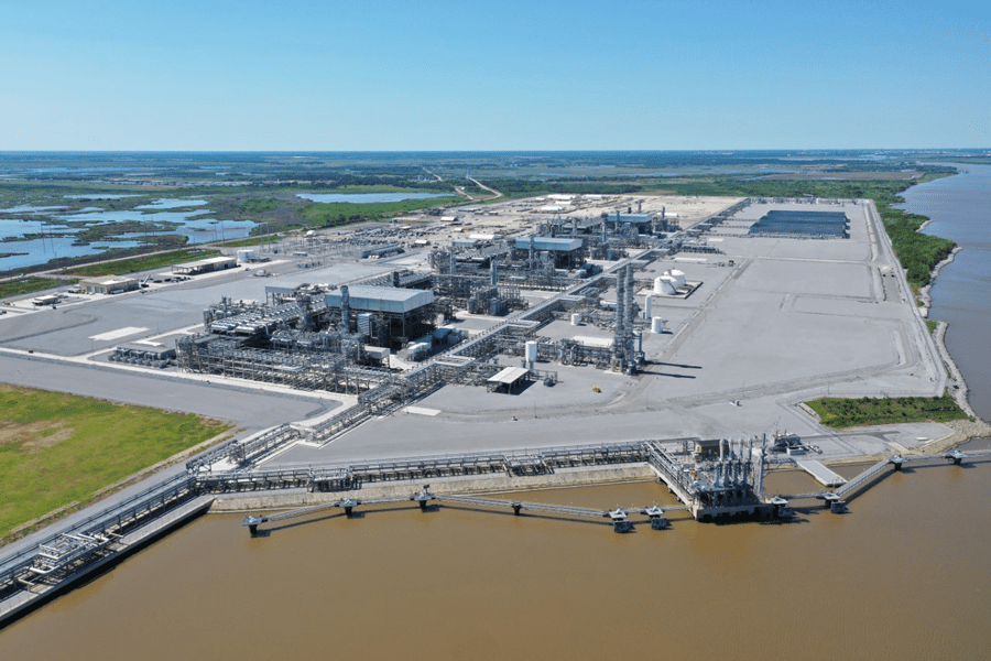 Cameron LNG liquefaction terminal in Hackberry, Louisiana.