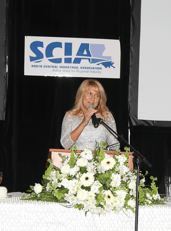 In recognition of someone who has made contributions to people in south Louisiana by serving in a leadership role, Lori Davis receives the 2017 SCIA President’s Award for her service to the community.