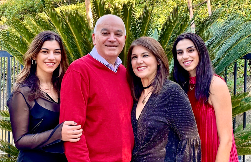 Mitra Kashanchi and her family. Photos courtesy of Mitra Kashanchi.