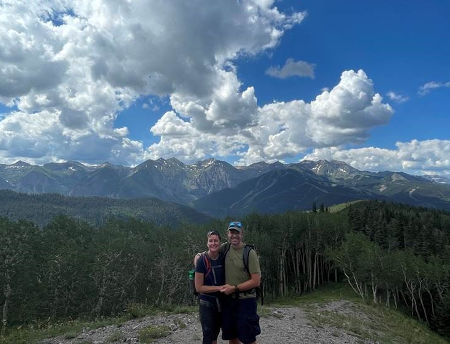Al Vickers and his wife, Starlee Sykes, in southwestern Colorado (2021).