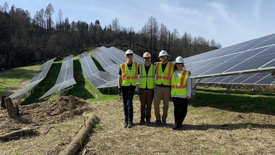 Mark Crowdis, Pierre Moses, Christopher Choppin and Caitlyn McCarty. Photo courtesy of 127 Energy.