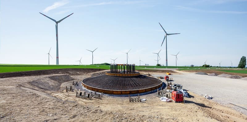 Using MCI® to Enhance Sustainability of Concrete Wind Energy Structures
