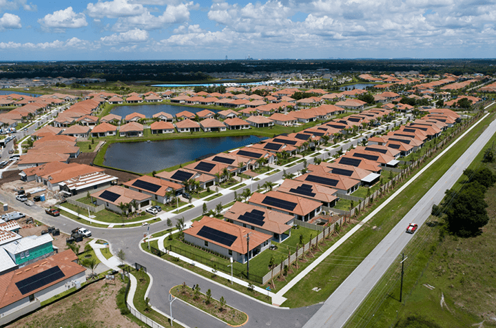 Southshore Bay community in Tampa running on a solar microgrid. Source: Emera Technologies