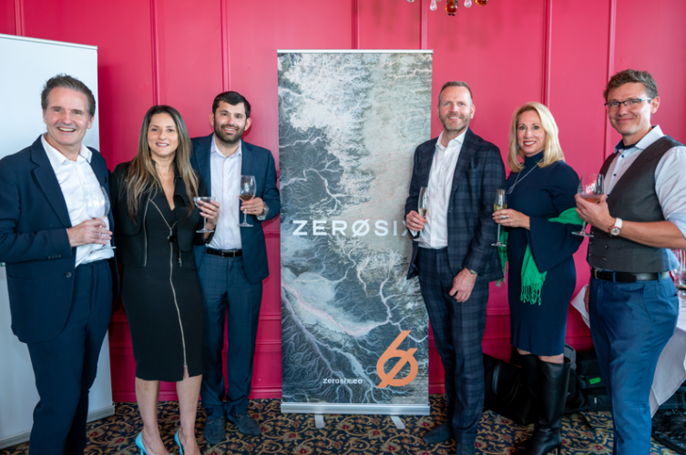 The Houston team celebrating the public launch of ZeroSix. From L to R: Scot Fraser, Strategic Advisor; Luciana Monteiro, Head of Marketing & Communications; Humberto Sirvent, Chief Finance Officer; Martijn Dekker, Chief Executive Officer; Samantha Holroyd, Chief Commercial Officer; Ondrej Sestak, Head of Engineering.