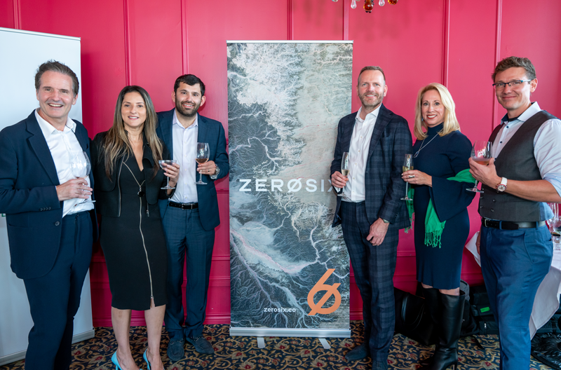 The Houston team celebrating the public launch of ZeroSix. From L to R: Scot Fraser, Strategic Advisor; Luciana Monteiro, Head of Marketing & Communications; Humberto Sirvent, Chief Finance Officer; Martijn Dekker, Chief Executive Officer; Samantha Holroyd, Chief Commercial Officer; Ondrej Sestak, Head of Engineering.
