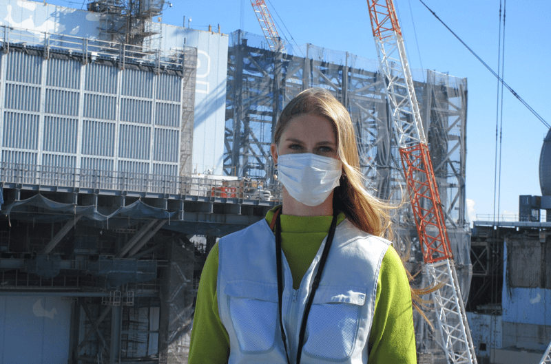 Stanke on a trip to Japan where she toured some of the country’s nuclear facilities.