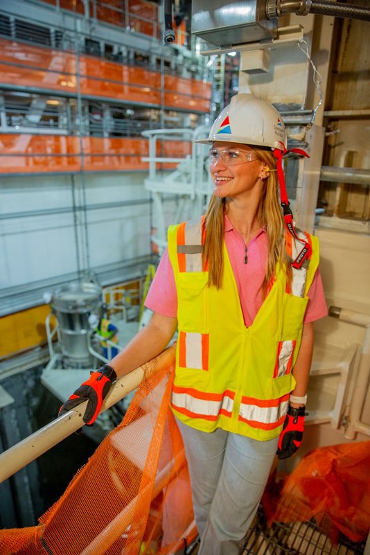 Stanke tours the Vogtel Unit 3 in Waynesboro, Georgia, the first newly-constructed nuclear unit in the U.S. in over 30 years (July 2023).