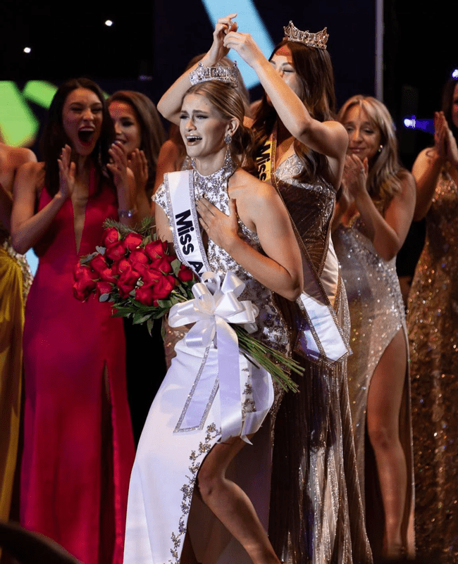 Miss Wisconsin, Grace Marie Stanke, a 20 year old nuclear engineering major, is crowned the winner of the 2023 Miss America Competition (December 16, 2022).