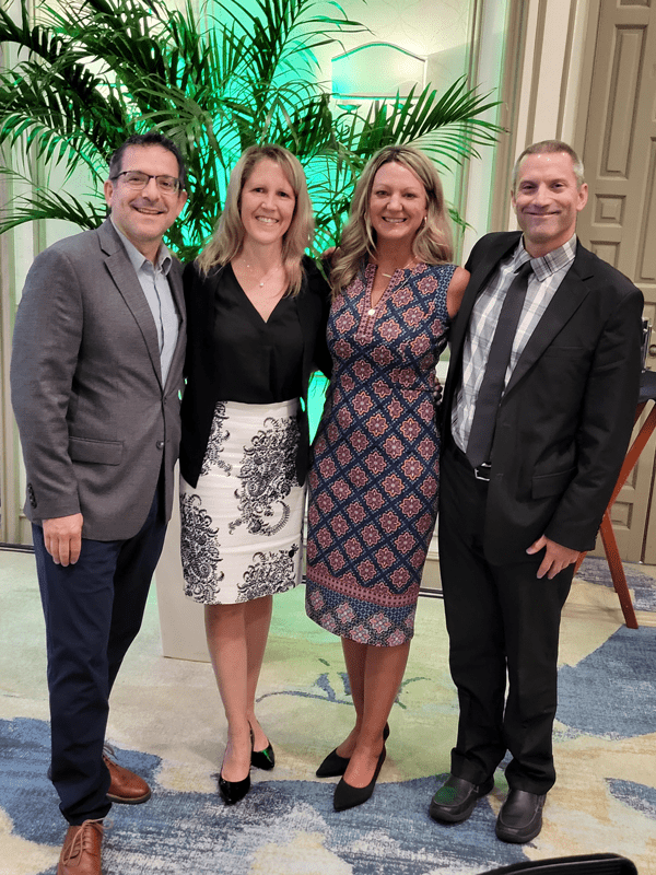 Rob with (from L to R) Marcello Mollo, GM Sustainability Lead Counsel; Kristen Siemen, GM Chief Sustainability Officer; Kathi Walker, GM Director of Global Sustainability Strategies.