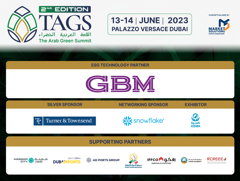 Taking MENA Sustainability to a New Frontiers: Market Solutions Events Management (MS Events) to Organize 2nd Annual The Arab Green Summit to Spotlight Climate Change and Sustainability Efforts in MENA